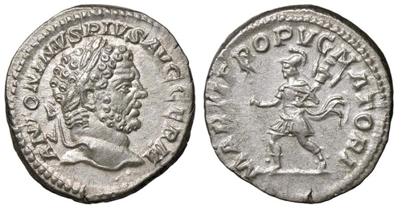 ROMANE IMPERIALI - Caracalla (198-217) - Denario C. 150; RIC 223 (AG g. 3,28)
...