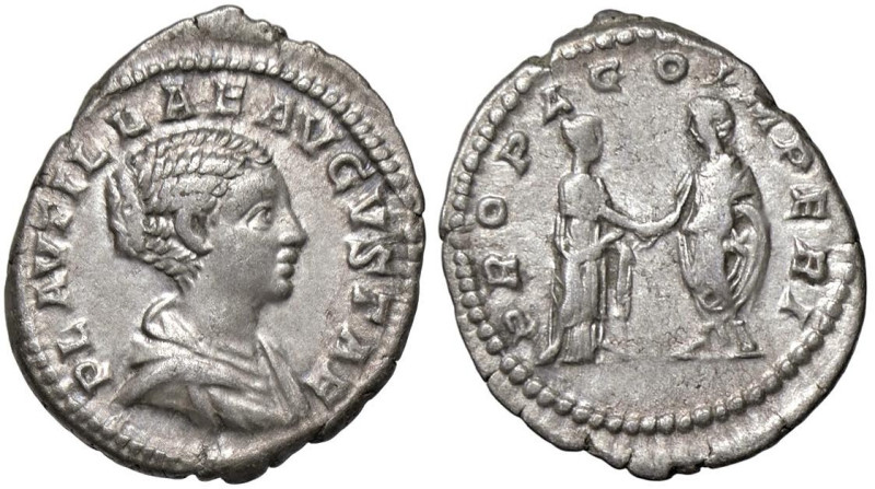 ROMANE IMPERIALI - Plautilla (moglie di Caracalla) - Denario C. 21; RIC 362 (AG ...