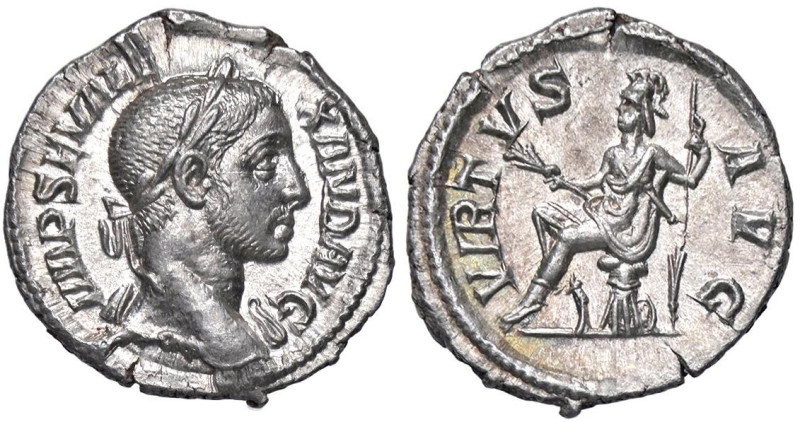 ROMANE IMPERIALI - Alessandro Severo (222-235) - Denario C. 580; RIC 221 (AG g. ...