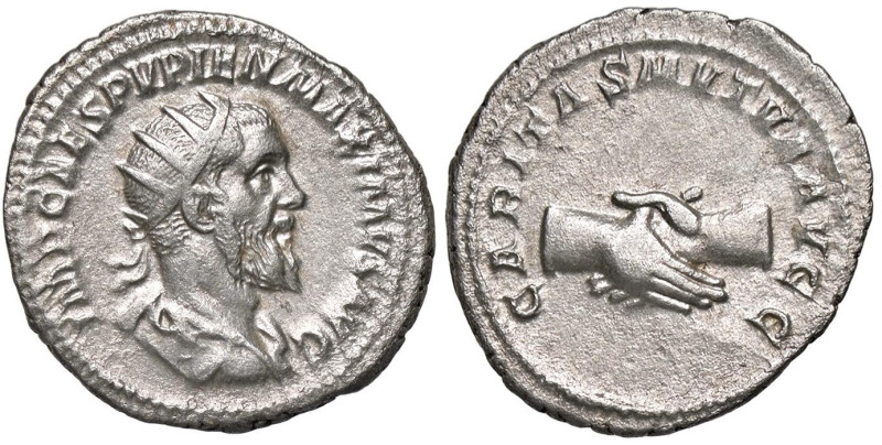 ROMANE IMPERIALI - Pupieno (238) - Antoniniano C. 3; RIC 10b (AG g. 4,83)

Sta...