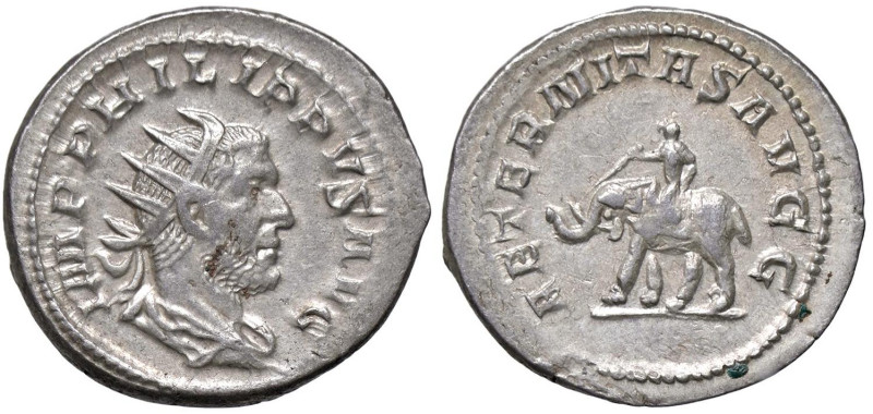 ROMANE IMPERIALI - Filippo I (244-249) - Antoniniano C. 17; RIC 58 (AG g. 5,46)...