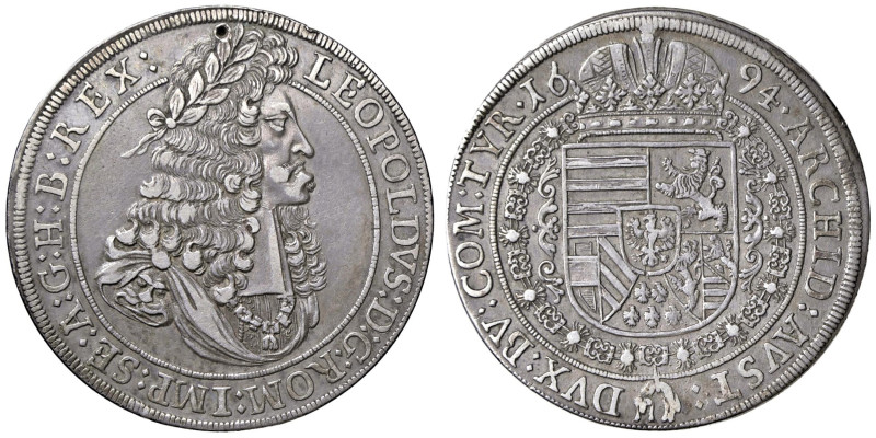 ESTERE - AUSTRIA - Leopoldo I (1658-1705) - Tallero 1694 Kr. 1303 (AG g. 28,13) ...