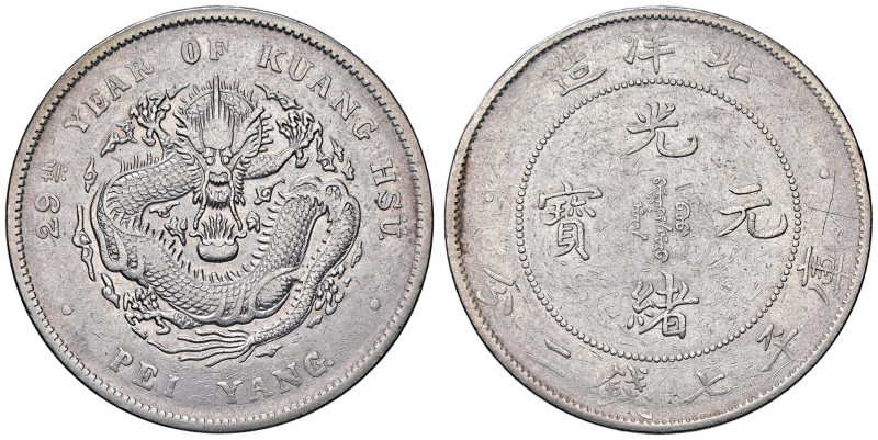 ESTERE - CINA - Chihli - Dollaro 1903 Kr. 29 AG Abilmente lavata

Status: bel ...