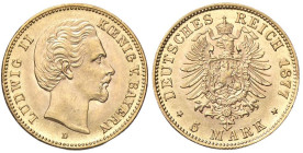 ESTERE - GERMANIA - BAVIERA - Ludwig II (1864-1886) - 5 Marchi 1877 D Jaeger 195 R (AU g. 2)

Status: FDC

Notes: