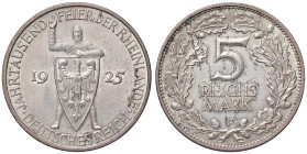 ESTERE - GERMANIA - Repubblica di Weimar (1919-1933) - 5 Marchi 1925 F Kr. 47 AG

Status: qFDC

Notes: