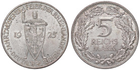 ESTERE - GERMANIA - Repubblica di Weimar (1919-1933) - 5 Marchi 1925 G Kr. 47 AG

Status: qFDC

Notes: