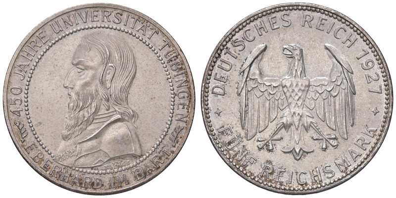 ESTERE - GERMANIA - Repubblica di Weimar (1919-1933) - 5 Marchi 1927 - 450° Anni...