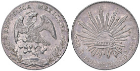 ESTERE - MESSICO - Repubblica (1823) - 8 Reales 1888 Mo MH Kr. 377.10 AG Segnetto

Status: SPL+

Notes: Segnetto