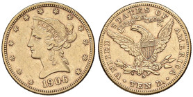 ESTERE - U.S.A. - 10 Dollari 1906 S - Liberty Kr. 66.2 (AU g. 16,69)

Status: BB+

Notes: