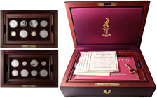 ESTERE - U.S.A. - Serie 1995-1996 - Olimpiadi di Atlanta AU-AG-NI 16 monete, le 4 in oro900 pesano gr. 8,36 l'una - In confezione lignea con chiave
...