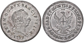 SAVOIA - Carlo Emanuele III (1730-1773) - 2,6 Soldi 1757 Mont. 219 MI Argentatura integra - Ottima conservazione per il tipo

Status: qFDC

Notes:...