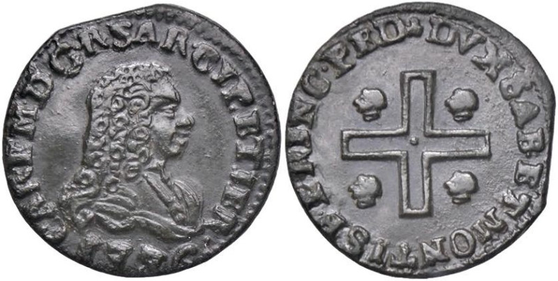 SAVOIA - Carlo Emanuele III (1730-1773) - Mezzo cagliarese 1736 Mont. 114 CU Ecc...