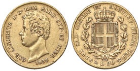 SAVOIA - Carlo Alberto (1831-1849) - 20 Lire 1838 G Pag. 186; Mont. 58 (AU g. 6,44)

Status: BB

Notes: