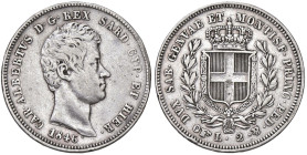 SAVOIA - Carlo Alberto (1831-1849) - 2 Lire 1846 T Pag. 285; Mont. 160 RR AG Colpetti

Status: qBB

Notes: Colpetti