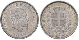 SAVOIA - Vittorio Emanuele II Re d'Italia (1861-1878) - Lira 1867 M Stemma Pag. 518; Mont. 206 AG Patinata

Status: SPL+/qFDC

Notes: Patinata