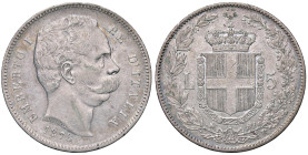 SAVOIA - Umberto I (1878-1900) - 5 Lire 1878 Pag. 589; Mont. 32 RR AG Ex Inasta 23, lotto 1977

Status: BB-SPL

Notes: Ex Inasta 23, lotto 1977