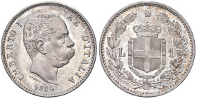SAVOIA - Umberto I (1878-1900) - Lira 1884 Pag. 602; Mont. 47 R AG Abilmente lavata

Status: qFDC

Notes: Abilmente lavata