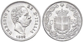 SAVOIA - Umberto I (1878-1900) - 50 Centesimi 1889 Pag. 608; Mont. 55 R AG Ex Inasta 20, lotto 2256

Status: SPL+

Notes: Ex Inasta 20, lotto 2256