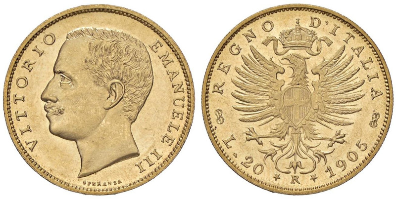 SAVOIA - Vittorio Emanuele III (1900-1943) - 20 Lire 1905 Aquila Pag. 664; Mont....