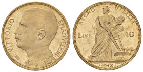 SAVOIA - Vittorio Emanuele III (1900-1943) - 10 Lire 1912 Aratrice Pag. 688; Mont. 52 RRR (AU g. 3,23)

Status: FDC/qFDC

Notes: