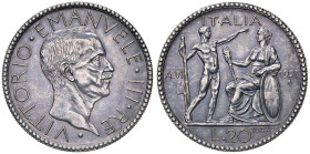 SAVOIA - Vittorio Emanuele III (1900-1943) - 20 Lire 1927 A VI Littore Pag. 672; Mont. 65 AG Patinata

Status: SPL

Notes: Patinata