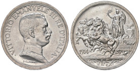 SAVOIA - Vittorio Emanuele III (1900-1943) - 5 Lire 1914 Quadriga Pag. 708; Mont. 114 RR (AG g. 25) Qualche segnetto di contatto

Status: qFDC

No...
