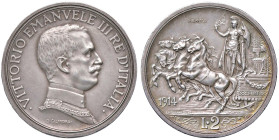 SAVOIA - Vittorio Emanuele III (1900-1943) - 2 Lire 1914 Quadriga briosa Pag. P.P. 241; Mont. 274 RRR AG Prova

Status: FDC

Notes: Prova -
