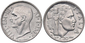 SAVOIA - Vittorio Emanuele III (1900-1943) - 20 Centesimi 1936 XIV Impero Pag. 853; Mont. 305 RR NI Colpetto al ciglio

Status: qFDC/FDC

Notes: C...