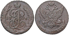 ESTERE - RUSSIA - Caterina II (1762-1796) - 5 Copechi 1796 AM Kr. 59.3 CU

Status: qFDC

Notes: