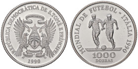 ESTERE - SAN TOME' e PRINCE - Repubblica - 1.000 Dobras 1990 - Mondiali di calcio Italia '90 Kr. 48 AG

Status: FS

Notes: