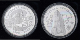 ESTERE - SLOVACCHIA - Repubblica - 1.000 Corone 2008 AG In confezione un po' rovinata sopra

Status: FS

Notes: In confezione un po' rovinata sopr...