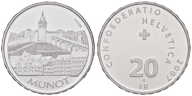 ESTERE - SVIZZERA - Confederazione - 20 Franchi 2007 Kr. 119 AG

Status: FS
...