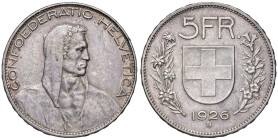 ESTERE - SVIZZERA - Confederazione - 5 Franchi 1926 B Kr. 38 R AG

Status: qSPL

Notes: