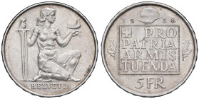 ESTERE - SVIZZERA - Confederazione - 5 Franchi 1936 - Pro Patria Kr. 41 AG

Status: SPL-FDC

Notes:
