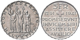 ESTERE - SVIZZERA - Confederazione - 5 Franchi 1941 - 650° Confederazione Kr. 44 AG

Status: qFDC

Notes: