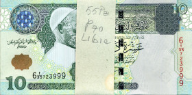 CARTAMONETA ESTERA - LIBIA - Repubblica - 10 Dinars Pick 70 Lotto di 55 biglietti da mazzetta

Status: qFDS÷FDS

Notes: Lotto di 55 biglietti da m...