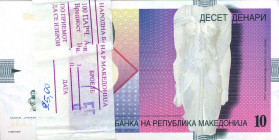 CARTAMONETA ESTERA - MACEDONIA - Repubblica - 10 Dinari 2003 Pick 14 Lotto di 61 biglietti da mazzetta

Status: qFDS÷FDS

Notes: Lotto di 61 bigli...