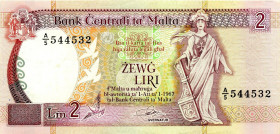 CARTAMONETA ESTERA - MALTA - Repubblica - 2 Sterline 1967 (1989) Pick 41

Status: SPL+

Notes: