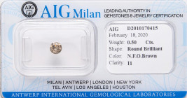 VARIE - Pietre preziose Diamante , ct 0,50, con certificato AIG lab Milano

Status: Ottimo

Notes: