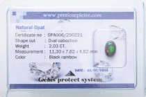 VARIE - Pietre preziose Opale, 2,03 ct, con certificato Preziose pietre

Status: Ottimo

Notes: