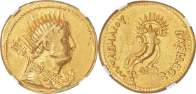 PTOLEMAIC EGYPT. Ptolemy III Euergetes (246-222 BC). AV mnaieion or octodrachm (27mm, 27.79 gm, 11h). NGC XF 5/5 - 3/5, Fine Style. Posthumous issue, ...