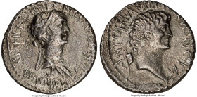 Cleopatra VII of Egypt and Marc Antony, as Rulers of the East (37-30 BC). AR denarius (18mm, 2.94 gm, 12h). NGC (photo-certificate) Choice VF 4/5 - 2/...