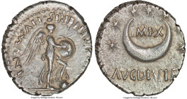 Civil War (AD 68-69). AR denarius (18mm, 3.48 gm, 12h). NGC Choice VF S 4/5 - 4/5, brushed. Uncertain mint in Gaul or Spain. SALVS GENERIS HVMANI, Vic...