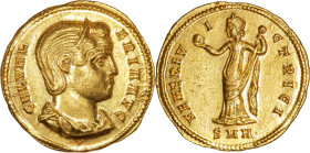 Galeria Valeria (AD 293-311). AV aureus (20mm, 5.33 gm, 12h). NGC Choice AU 4/5 - 3/5. Nicomedia, ca. December AD 308-May AD 310. GAL VAL-ERIA AVG, di...