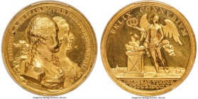 Maria Theresa gold Specimen "Marriage of Joseph II & Isabella of Bourbon-Parma" Medal of 10 Ducats 1760 SP61 PCGS, Mont-1891 var (there, in silver), J...