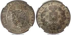 Republic 8 Reales 1840 So-IJ AU58 NGC, Santiago mint, KM96.1, Elizondo-101. Mintage: 4,556. An especially attractive offering from this fleeting and h...