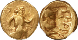 BABYLONIA. Alexandrine Empire. Time of Stamenes to Seleucus (ca. 328-311 BC). AV double-daric (24mm, 16.71 gm). NGC VF 4/5 - 4/5. Babylon, imitating A...