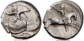 ACHAEMENID PERSIA. Artaxerxes III-Darius III (ca. 350-333 BC). AR tetradrachm (23mm, 15.34 gm, 7h). NGC AU 2/5 - 3/5, flan flaw, brushed. Uncertain mi...