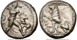 CYPRUS. Citium(?). Uncertain King (ca. 445-361 BC). AR third-stater or tetrobol (14mm, 3.43 gm, 5h). NGC XF 4/5 - 3/5, brushed. Heracles striding righ...