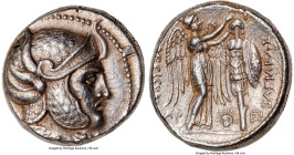 SELEUCID KINGDOM. Seleucus I Nicator (312-281 BC). AR tetradrachm (24mm, 17.15 gm, 10h). NGC Choice XF 4/5 - 4/5. Susa, ca. 305/4-295 BC. Head of Sele...